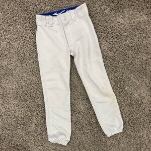 Mizuno gray YOUTH PREMIER PLAYERS BASEBALL PANT, size Medium